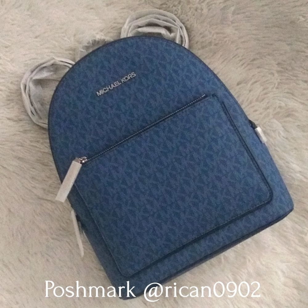 Michael Kors Dark Blue Adina Mini Backpack